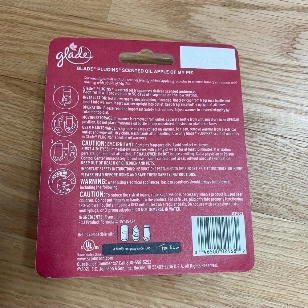 Glade Apple of My Lie Plug In & Refill NEW Limited Edition